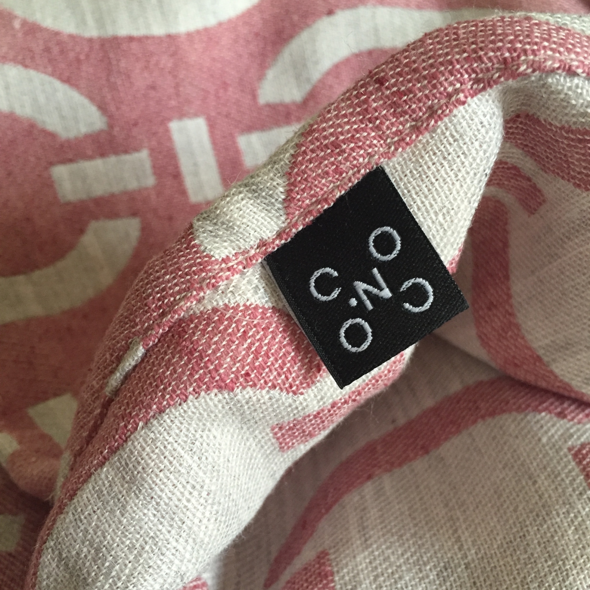 Coco-N Logo on the baby wrap