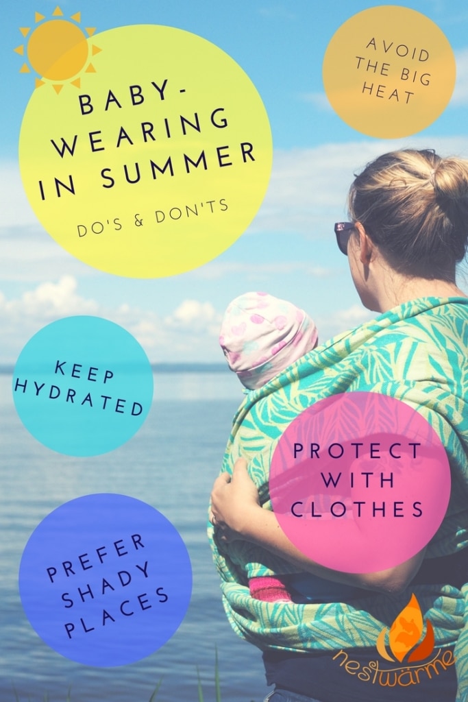 graphic babywearing in summer