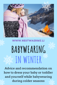 babywearing in winter Pinterest
