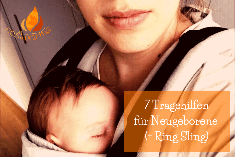 7 Tragehilfen für Neugeborene plus Ring Sling Neugeborene