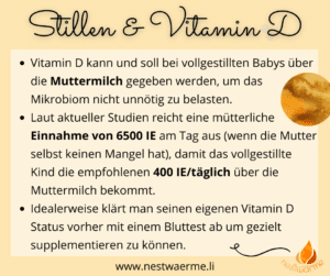 Stillen und Vitamin D